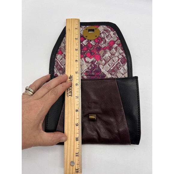 Elliot Lucca The Sak Leather 3 Ways Wristlet Envelope Clutch Crossbody Purse - Picture 6 of 9